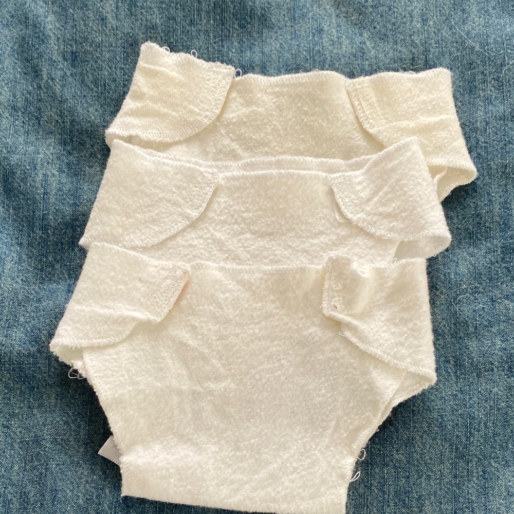 American Girl Doll Bitty Baby White Diaper(s) - Set of Three